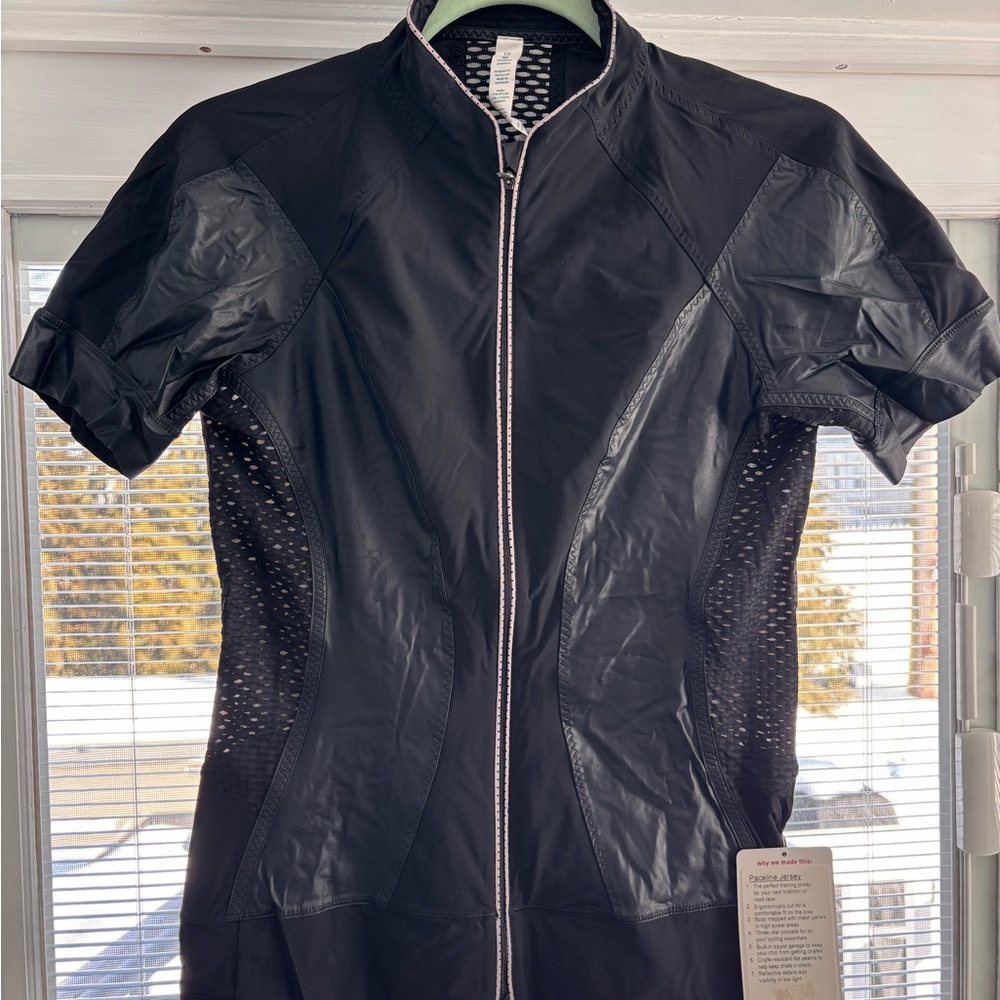 NWT Women’s Lululemon Paceline Cycling Jersey - Black – Size 10